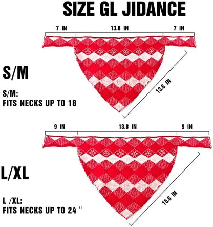 4-Pack Knitted Dog Bandanas with Slogans - Soft Warm Bandana for Small Medium Large Dogs, Winter Dogs Accessories Boy & Girl, Scarf for Birthday Holiday，Cute Dog Gifts