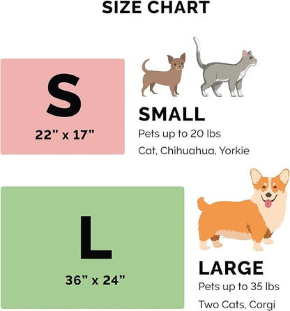 Furhaven ThermaNAP Self-Warming Cat Bed for Indoor Cats & Large/Medium Dogs, Washable & Reflects Body Heat - Quilted Faux Fur Reflective Bed Mat - Cream, Large