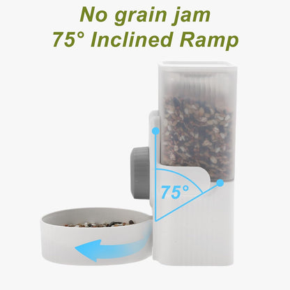 Rabbit Water Bottle, 35oz Large Capacity, Hanging Automatic Food Dispenser, for Small Animals Guinea Pig Ferret Cage Accessories Gray