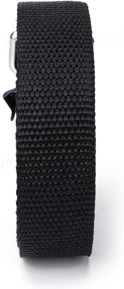 Strong Durable Nylon Dog Training Leash, 1 Inch Wide Traction Rope, 6 ft 10ft 15ft Long, for Small and Medium Dog (Black, 15 Feet)