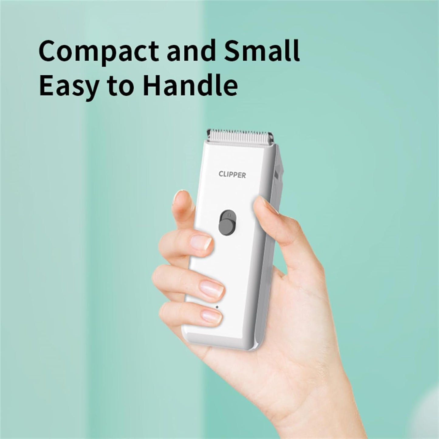 Handy Dog Cat Clippers - Professional Cordless Grooming Tools - Low Noise Pet Hair Trimmer Kit, AP005, White