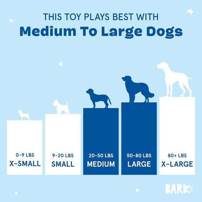 Barkbox Air Head Dog Toy – Rip & Reveal Plush Toy with Hidden Spiky Squeaker Ball, Crazy Crinkle & Fluffy Filling – Interactive Play for Medium to Large Dogs