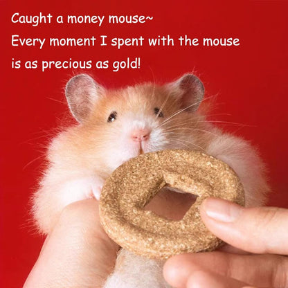 Unique-Shaped Hamster Toys Guinea Pig Toys, Timothy Hay for Pet Rabbits, Guinea Pigs, and Chinchillas Golden