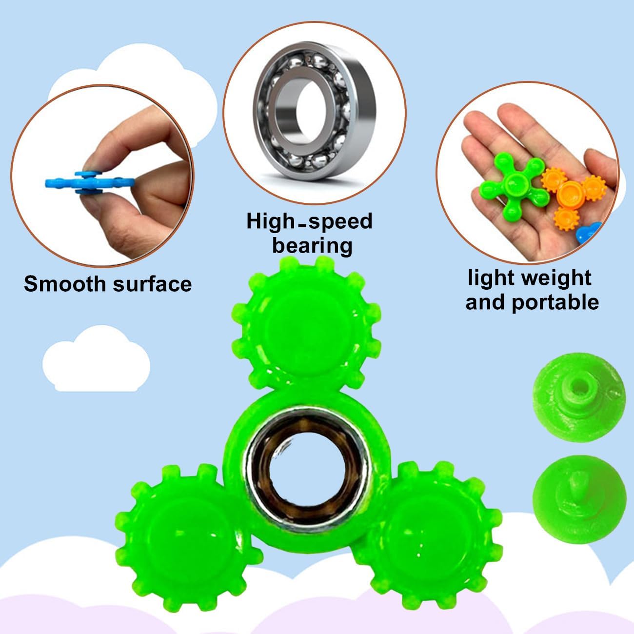 70 Pack Mini Fidget Spinner Toys,Stress Relief Sensory Toys,Birthday Gifts Party Favors for Kids Teens Adults,Christmas Goodie Bag Stuffers,Canival Treasure Box Toy for Classroom Prizes Supplies