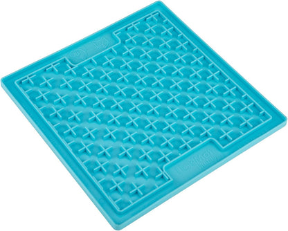 LickiMat Classic Buddy, Cat Slow Feeder Lick Mat, Boredom Anxiety Reducer; Perfect for Food, Treats, Yogurt, or Peanut Butter. Fun Alternative to a Slow Feed Cat Bowl or Dish, Turquoise