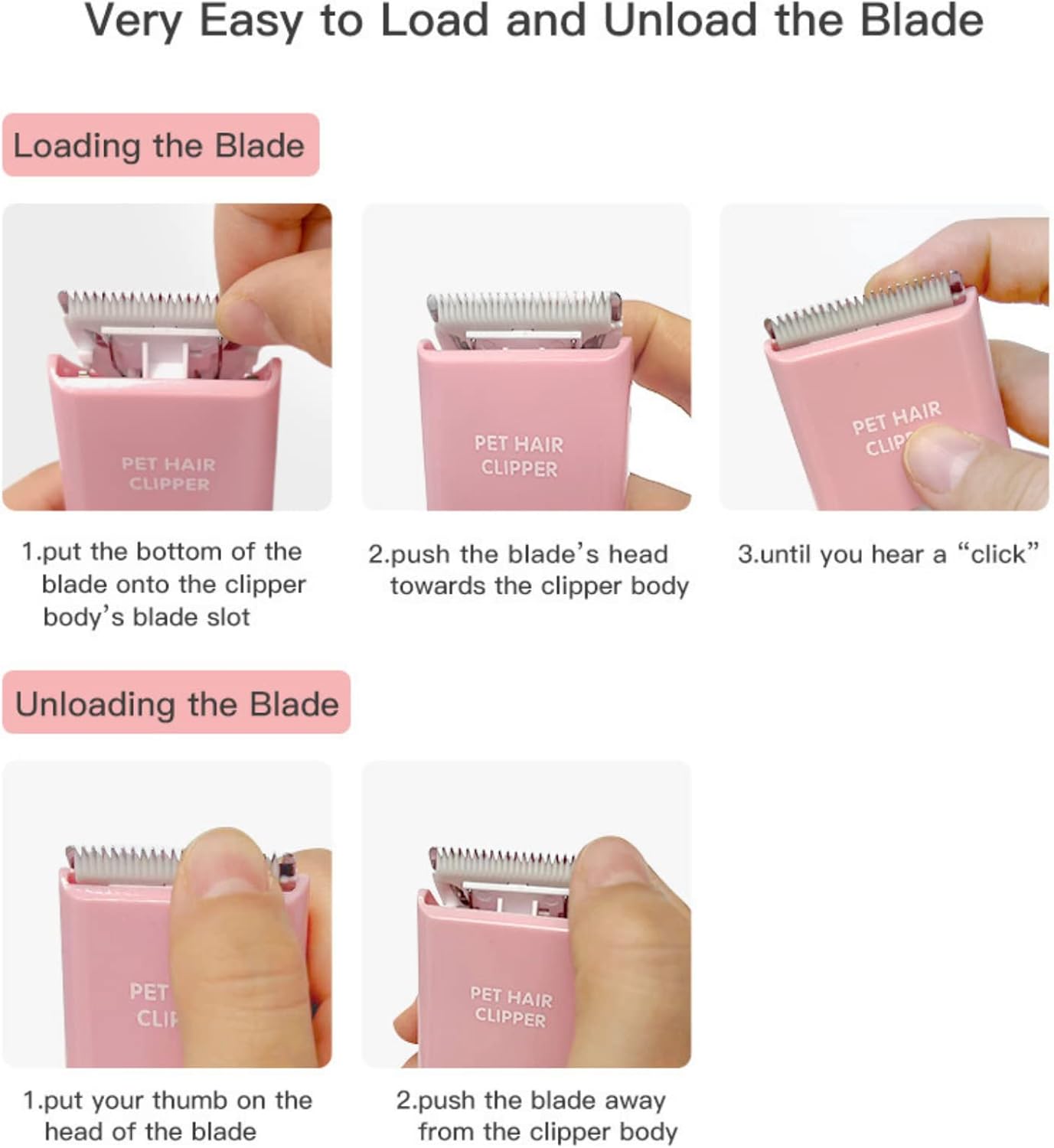 3-Packs Home Professional Pet Dog Cat Grooming Clipper Replacement Blades Only