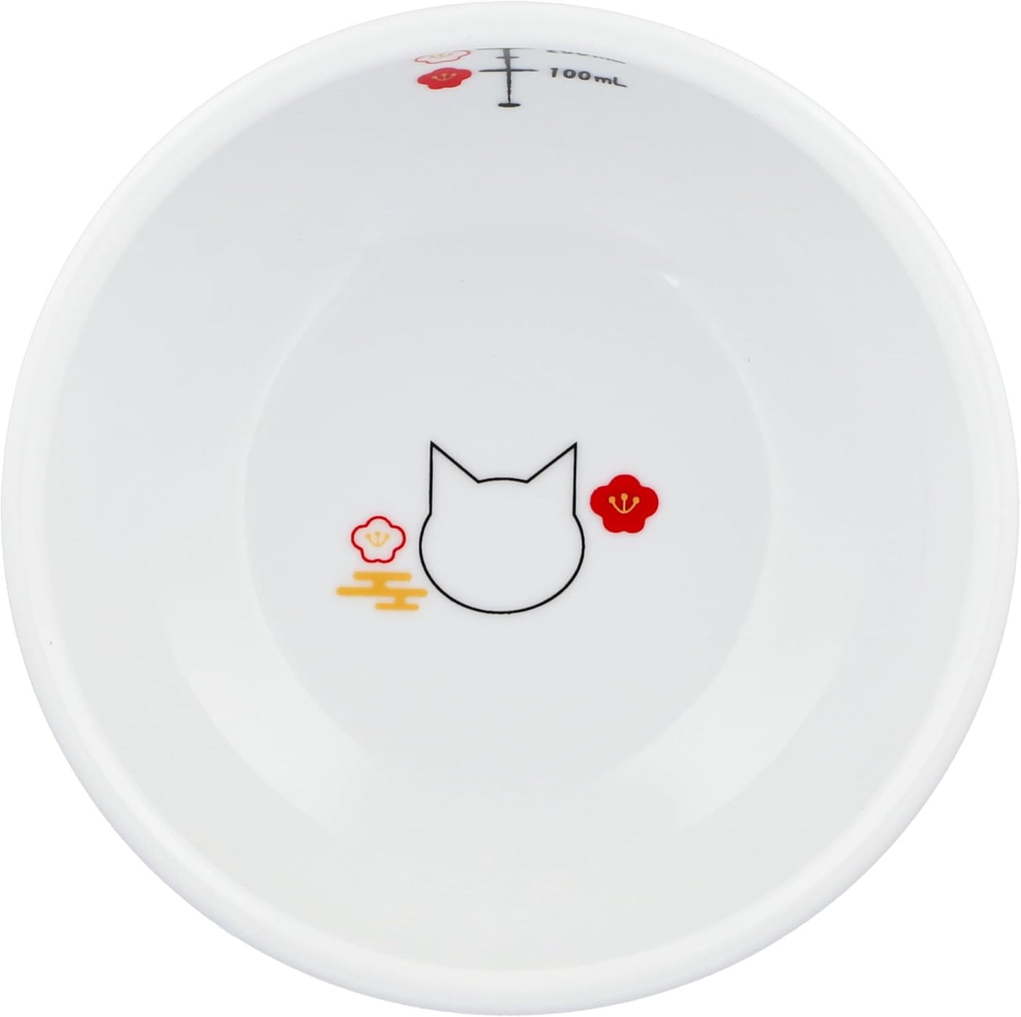 Necoichi Elevated Cat Water Bowl – Ceramic Raised Cat Bowl, Prevents Neck & Whisker Fatigue – Dishwasher & Microwave Safe – Pet Water Bowl for Cats (Fuji, Extra Tall)