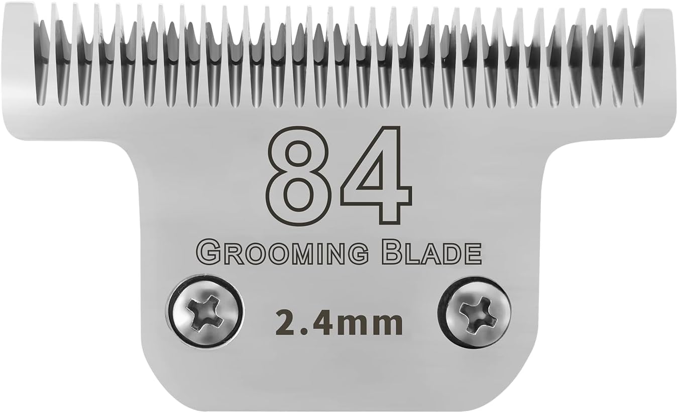 T84 Pet Dog Grooming Detachable Blades,Compatible with Andis,Oster A5,Wahl KM10 Clippers,Cut Length 3/32" (2.4mm),Fit for Larger Animals