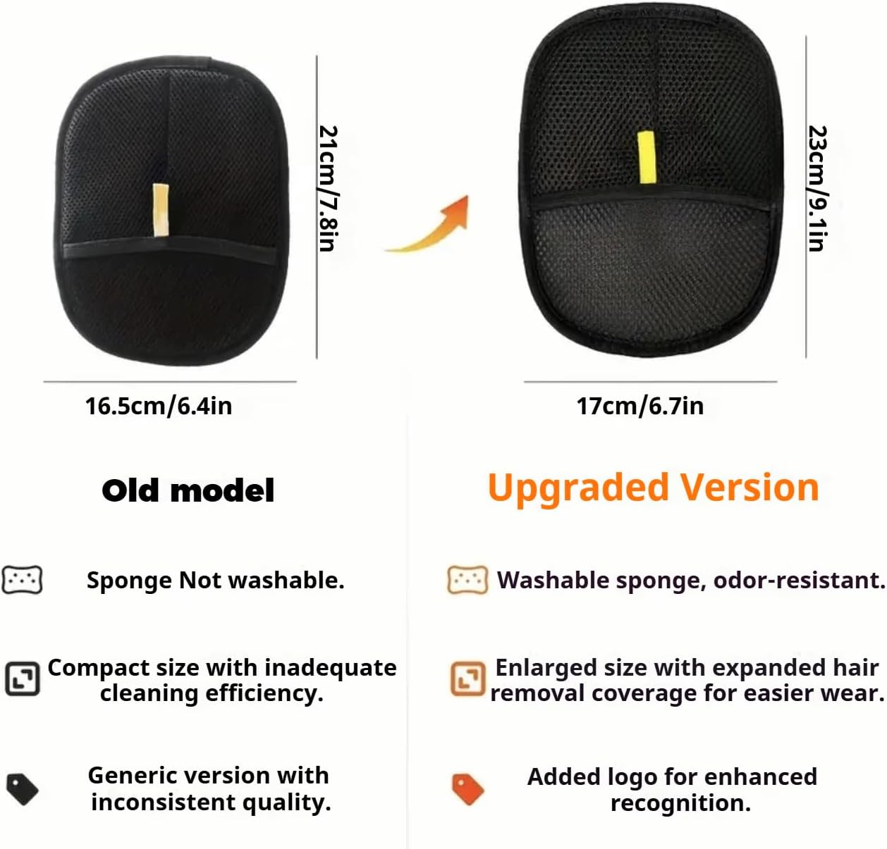 Pet Hair Removal Glove for Cats and Dogs, 2025 New Upgrade Efficient Grooming Gloves for Pet Hair, Electrostatic Cat Grooming Gloves for Hair Removal, Reusable Pet Hair Remover Glove