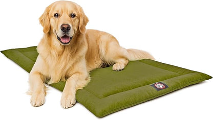 Majestic Pet Orthopedic Memory Foam Dog Crate Mat - Plush Pet Bed Pad for Crates & Kennels | USA Crafted | 42"x26" Villa Fern
