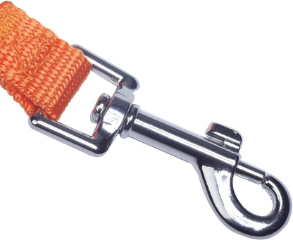 Dog/Puppy Obedience Recall Training Agility Lead - 15ft 20ft 30ft 40ft 50ft Training Leash - Great for Play, Camping, or Backyard - Orange 15ft (15Feet, Orange)