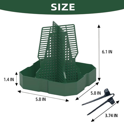 Chameleon Feeder Bearded Dragon Feeder for Mounted Insect with Rope and Tweezers, Tank and Aquarium Accessories for Lizard, Bearded Dragon, Gecko, Frog（Large）