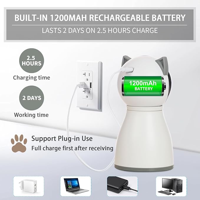 YVE LIFE Laser Cat Toys for Indoor Cats,The 4th Generation Real Random Trajectory Motion Activated Rechargeable Automatic Cat Laser Toy,Interactive Cat Toys for Bored Indoor Adult