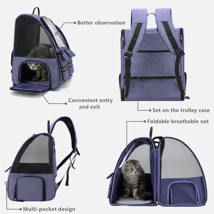 Cat Backpack Carrier Small Dogs Backpack Carrier,Large Space Breathable Cat Bubble Backpack,Shaded Puppy Backpack Carrier,Ventilated for Travel, Hiking,Cycling,Shopping,and Vet