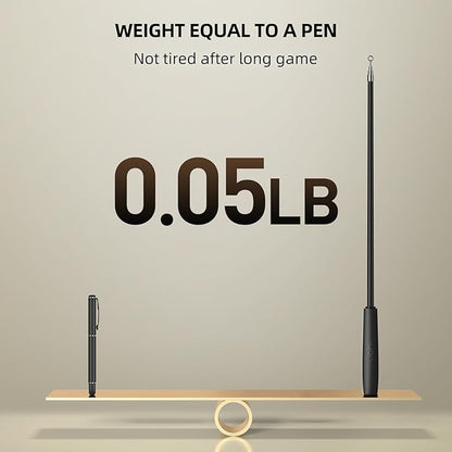 uahpet Natural Feather Cat Toy, Interactive Wand Toy for Indoor Kittens, 60inch Long Cat Fishing Pole Toy for Exercising and Playing, 4Pcs Different Refills and 2Pcs Premium String