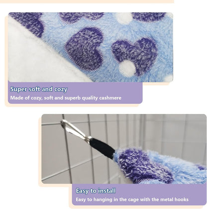 LEFTSTARER Guinea Pig Ferret Rat Hammock Toy Small Animal Cage Accessories Hideout Tunnel & Bunkbed Hammock for Rat Ferret Guinea Pig Hamster Sugar Glider Chinchilla