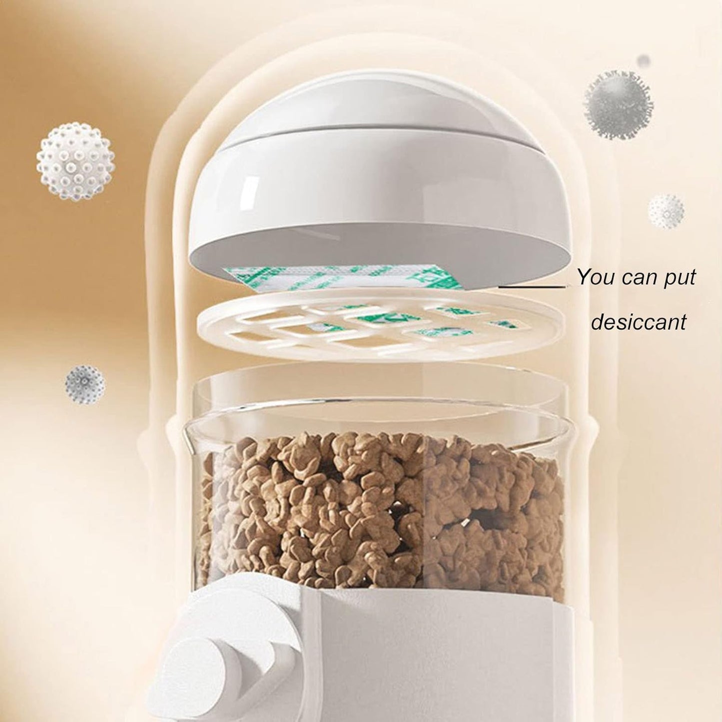 Pet Dog Cat Hanging Automatic Feeders Drinking Bowls, Auto Gravity Rabbits Feeder Water Set, Cage Pet Feeding Bowls Dispenser for Cats Dogs Puppy, Rabbit Hamsters Chinchilla Hedgehog (White-Water)