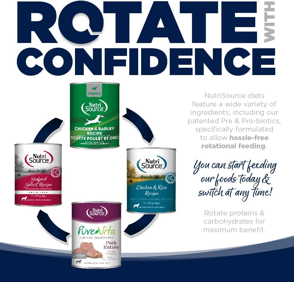 NutriSource Grain Free Woodlands Select Recipe Dog Food, Premium Wet Dog Food, 12.3 Ounce (Pack of 12)