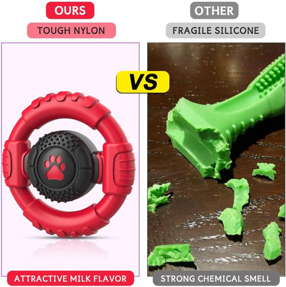 Dog Toys for Aggressive Chewers Large Medium Small Breed Indestructible Durable Tough Dog Chew Toys to Keep Them Busy Nylon Rubber Interactive Dog Toys