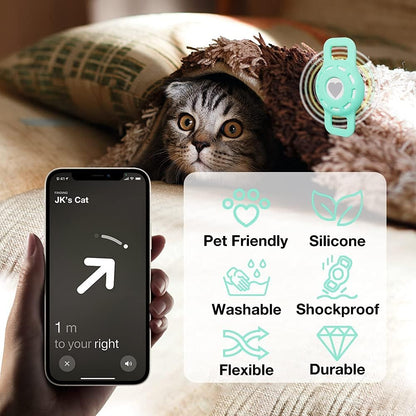 Airtag Holder for Cat, Air Tag Case for Cat Collar and Small Dog Collar
