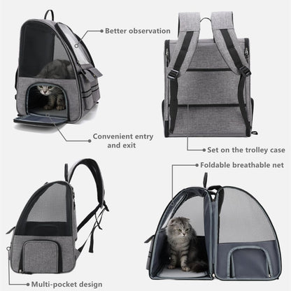 Cat Backpack Carrier Small Dogs Backpack Carrier,Large Space Breathable Cat Bubble Backpack,Shaded Puppy Backpack Carrier,Ventilated for Travel, Hiking,Cycling,Shopping,and Vet