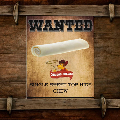 Cowdog Chews Retriever Roll 9-10 inch All Natural Rawhide Dog Treat (10 Pack)