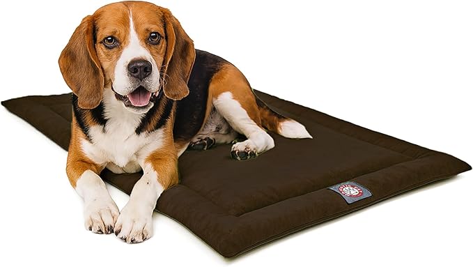 Majestic Pet Orthopedic Memory Foam Dog Crate Mat - Plush Pet Bed Pad for Crates & Kennels | USA Crafted | 36"x23" Villa Storm