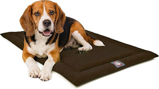 Majestic Pet Orthopedic Memory Foam Dog Crate Mat - Plush Pet Bed Pad for Crates & Kennels | USA Crafted | 36"x23" Villa Storm