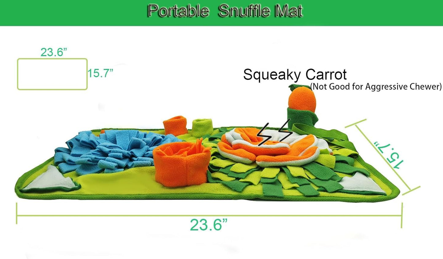 Dogs Snuffle Mat Pet Feeding Mats Puppy Sniffing Pad,Cat Doggies Interactive Puzzle Toys for Multiple Breeds Encourages Natural Foraging Skills,Training and Stress Release (Light Blue)