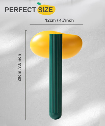 Self-Cleaning Dog & Cat Slicker Brush, Skin Friendly Deshedding Grooming Tool for Long or Short Haired Dogs Cats Rabbits, Dog Shedding Brush with Release Button - Mango