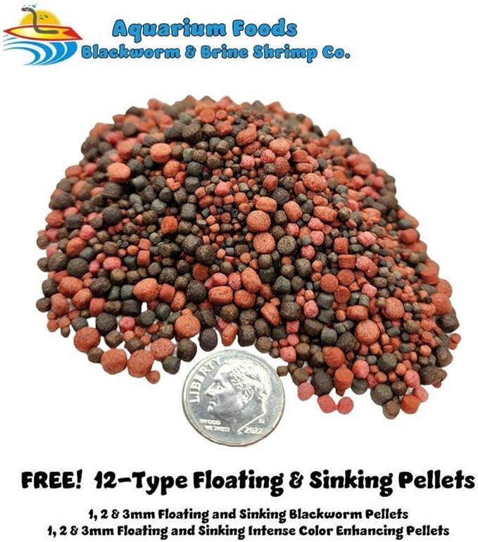 Aquatic Foods Inc. Freeze Dried 1"- 3" Fresh Water Fish for Piranhas Large Fish, Land and Aquatic Turtles, Rodents, Reptiles, Lizards, Cat Treats & More…2.7oz Med Round Jar