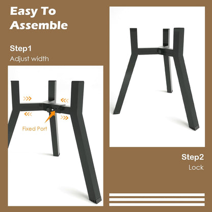 Elevated Dog Bowls for Large and Extra Large Dogs, Adjustable Width Dog Bowl Stand for 7-10.6" Wide Bowls, Food and Water Feeder, 13.7 in Tall Single Holder (Bowl Not Included)