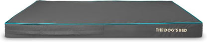 The Dog’s Bed Orthopedic Memory Foam Dog Bed, XXL Grey/Blue, Pain Relief for Arthritis, Hip & Elbow Dysplasia, Post Surgery, Lameness, Supportive, Calming, Waterproof Washable Cover