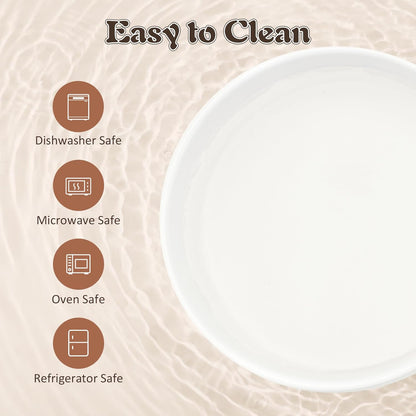 SPUNKYJUNKY Ceramic Dog Bowls with Acacia Wood Stand - Raised Dog Food and Water Bowl Set for Small Dogs (13.52 OZ, White)