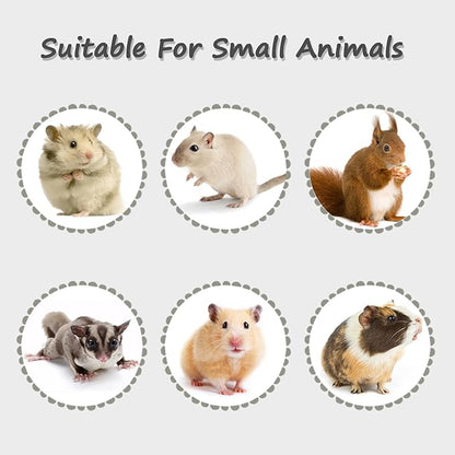 LOS ANDES 5.2oz Hamster Water Bottle No-Drip Mice Water Dispenser Leak-Proof Water Feeder for Gerbils/Sugar Gliders/Rat, Small Pets Cage Water Bottles, 155ml, Orange