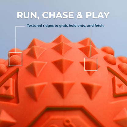 Best Pet Supplies Squeaky Dog Toys with Soft Durable Fabric for Small, Medium and Large Pets Interactive Toy for Indoor Play, Supports Active Biting and Play - Orange (L:3.5")