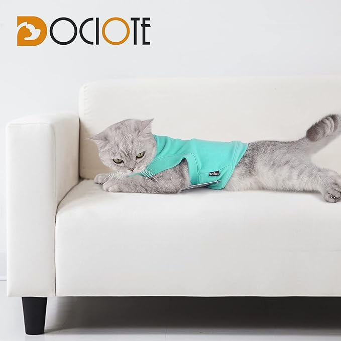 Soft Fleece Dog Sweatshirt - Warm & Comfortable Cat & Dog Sweaters - Stretchy Easy On Hoodie - Small to Medium Sizes - Perfect for Winter & Cold Weather