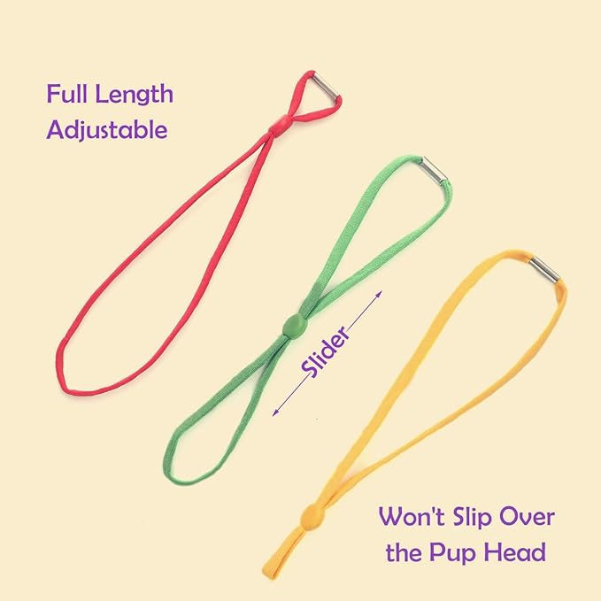 Stretchy Whelping Collars for Kittens and Small Puppies, 15 Colors 60Pcs Assorted Adjustable Identification Loops for Newborn Small Animal Litters, Multi Colored ID Bands (4 Inch)