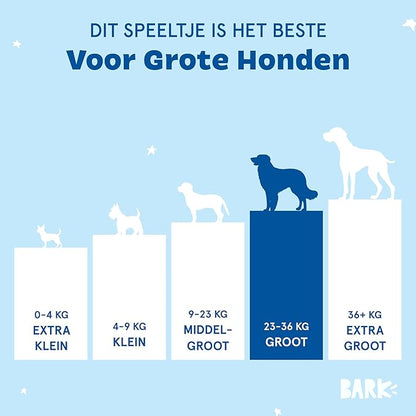 Barkbox Dog Toy 2 in 1 Interactive, Plush Exterior Material & Squeaker, Tearable Dog Toy with Squeaky Ball Inside, Ideal for Toy Destroyers - Andi's Dumpling, Large