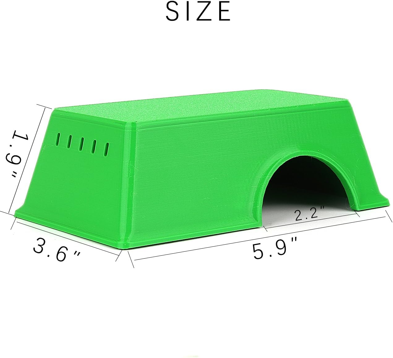 Snake Hide, Leopard Gecko Tank Accessories for Reptile Ball Python Crested Gecko Lizard Bearded Dragon - GreenHideM