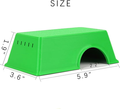 Snake Hide, Leopard Gecko Tank Accessories for Reptile Ball Python Crested Gecko Lizard Bearded Dragon - GreenHideM