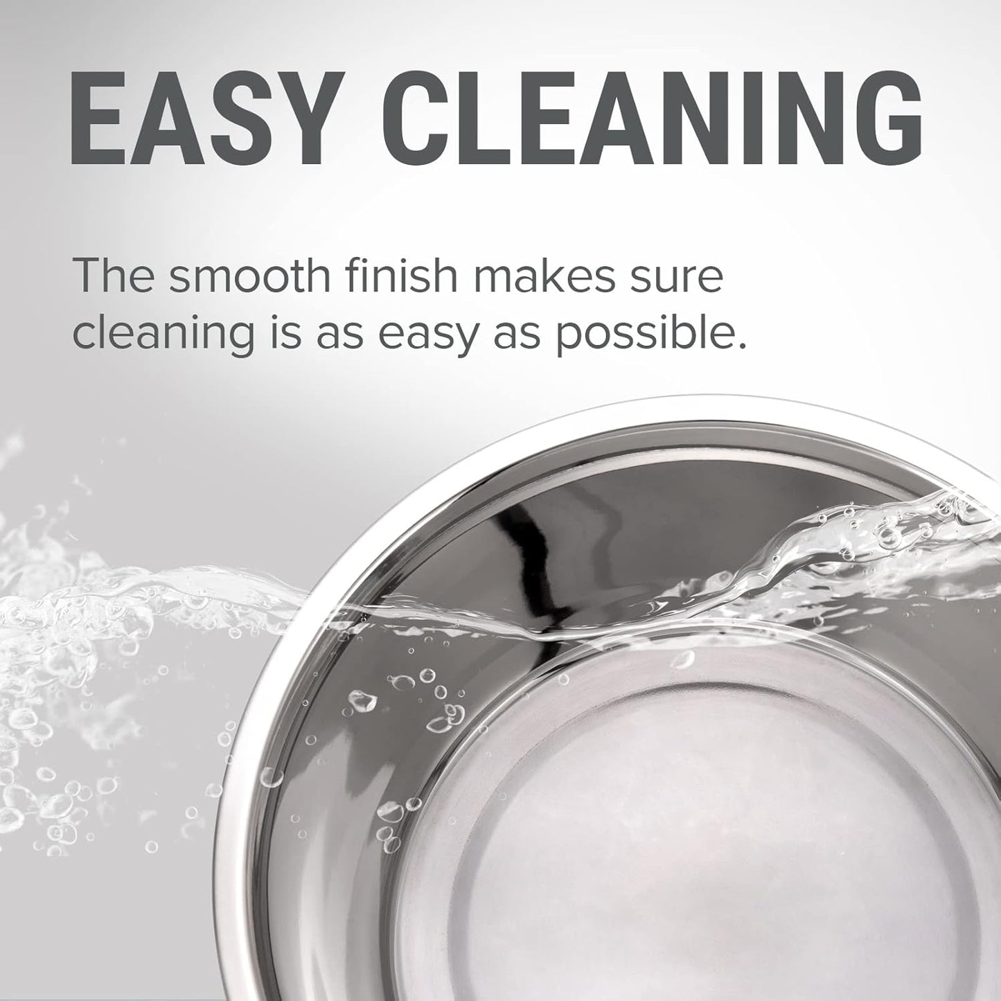 URBUDDIES 1.1 Gallon Extra Large Dog Bowls, 4 Pack, XL Stainless Steel Dog Water Bowls for XLarge Dogs, Polished, Dishwasher Safe, Easy to Clean