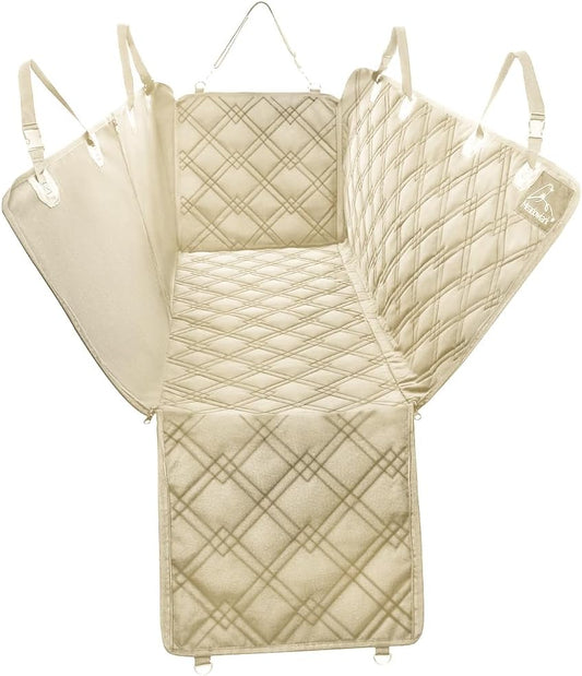 Meadowlark Premium Hammock Dog Car Seat Cover Back Seat, Pet Cover Car Seat Protector, Non-Slip, Dog Stuff, Anti Shock, Water Repellant, Pet Car Seat Cover for Dogs w/Seat Belt & 2 Headrest Covers