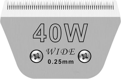 Wide Blades for Dog Grooming Blades Compatible with Andis Dog Clippers,40W Dog Clipper Blades Compatible with Oster A5,Wahl km10 Dog Clippers for Horse Dog Cat Animals,Stainless-Steel Blade Sharp