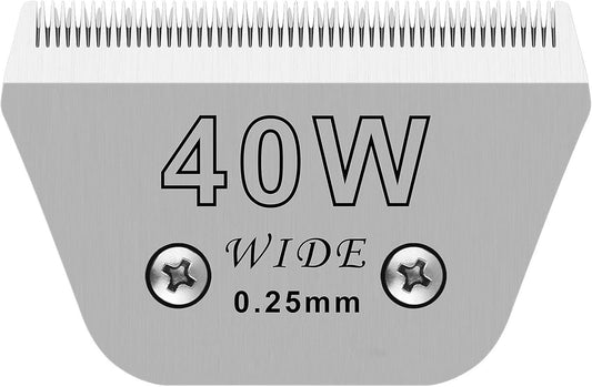 Wide Blades for Dog Grooming Blades Compatible with Andis Dog Clippers,40W Dog Clipper Blades Compatible with Oster A5,Wahl km10 Dog Clippers for Horse Dog Cat Animals,Stainless-Steel Blade Sharp