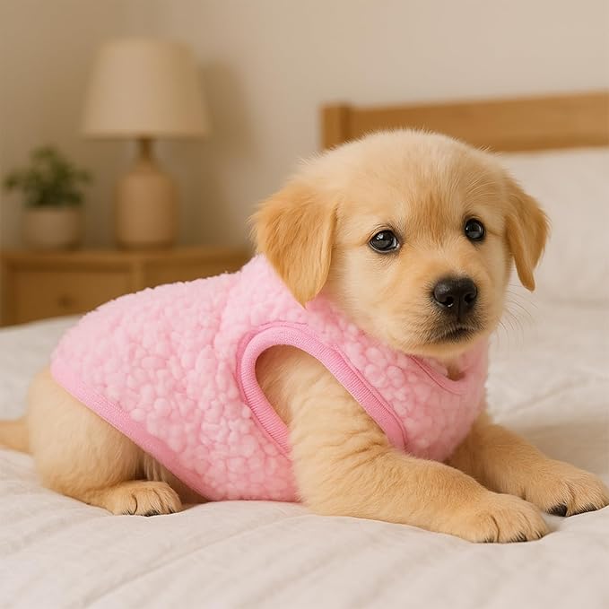 3 Pcs Kitten Clothes, Yorkie, Teacup Dog Clothes, Colorful Chihuahua Puppy Cat Vest with Bee Pattern, Soft Small Dog Sweater, Cute Puppy Jumper for Mini Newborn Dogs,Cat (XX-Small)