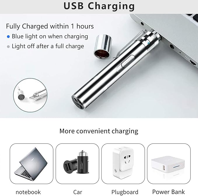 Laser Pointer Cat Toy 2 Pack – USB-Rechargeable, 5 Fun Patterns, UV & Infrared Modes, Safe Play for Cats,Interactive Multi-Use Pet Toys