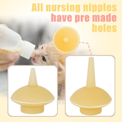 Pet Feeding Bottle and Syringes with Nipples for Small Cat Dog Animals (Model 2)