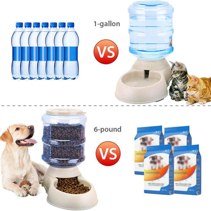 Pet Feeding Solution Automatic Cat & Dog Cafe Feeder and Water Dispenser in Set with Food Scoop - Ito Rocky 6-Meal Automatic Food Dispenser for Small/Middle Puppy and Kitten
