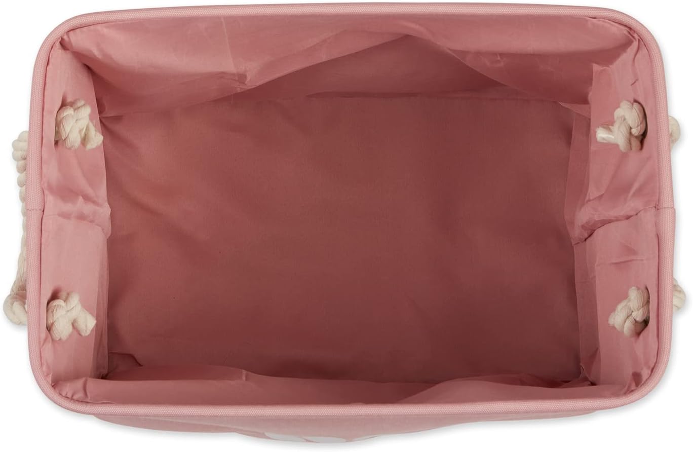 Bone Dry Pet Storage Collection Collapsible Bin, Rose, Medium Rectangle